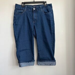 Lee Women's Dark Blue Cropped Jeans